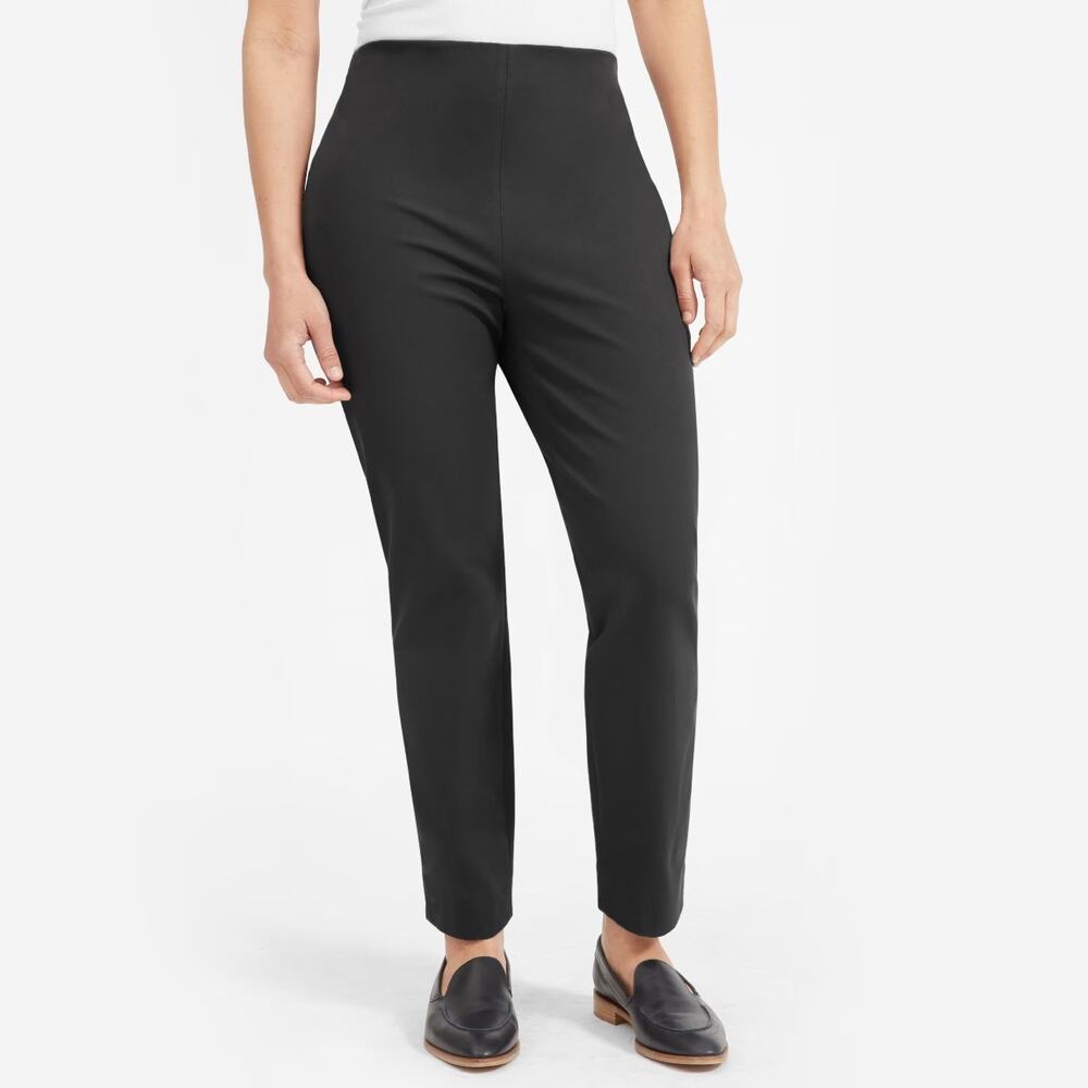 Everlane Black High Rise Side Zip Stretch Ankle Pants Size 4